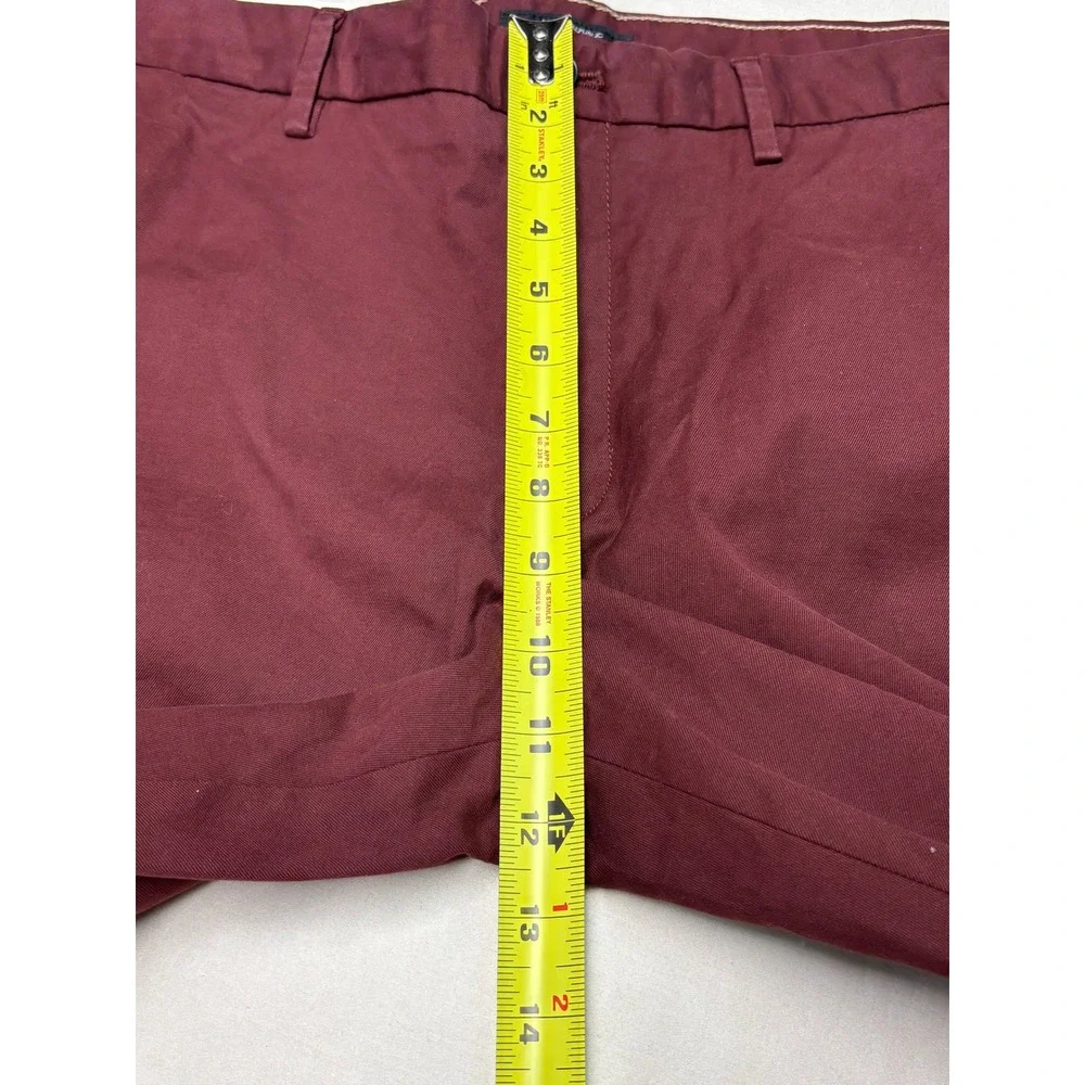 NWT Banana Republic Lived-In‎ Skinny Chino Pants Mens 36x32 Burgundy Maroon